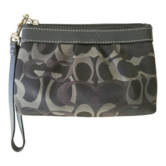 Coach Handbags - Coach Black Wristlet Bag